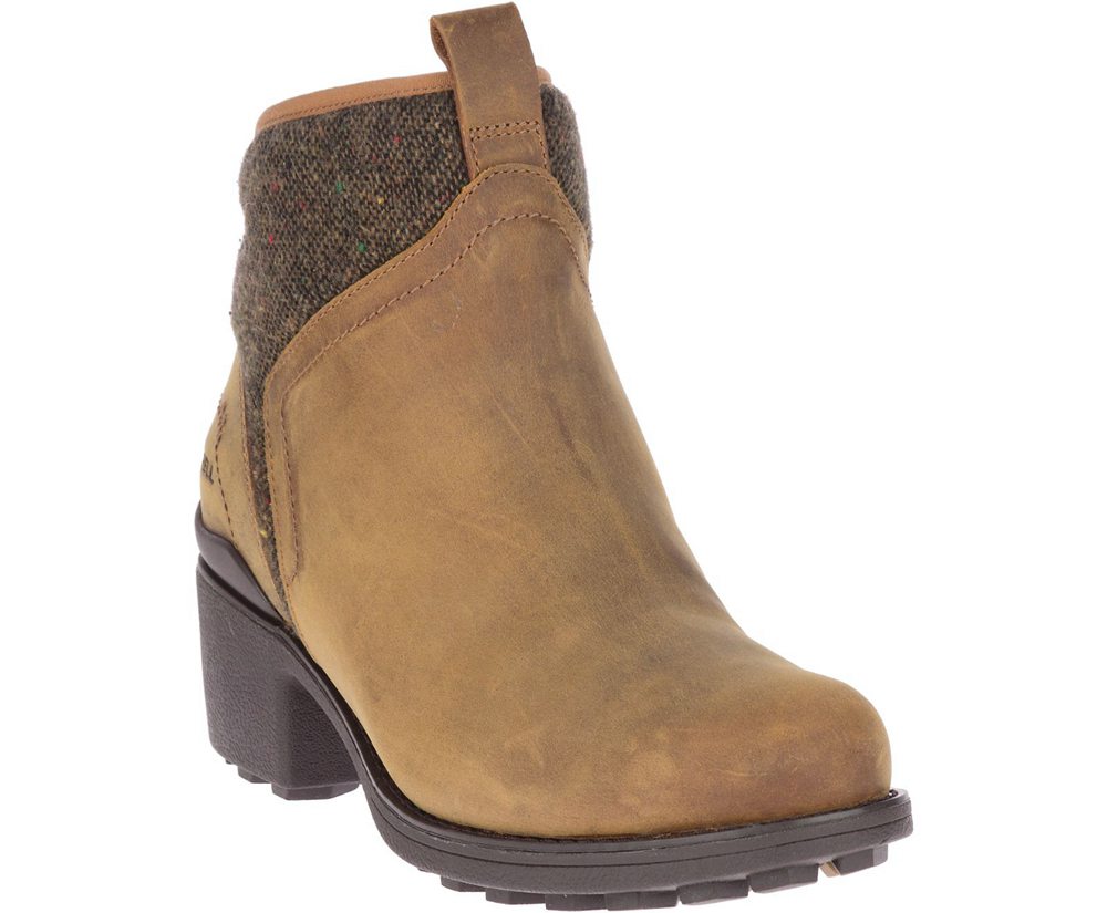 Merrell Støvler Dame - Chateau Ii Mid Pull Waterproof - Brune - YBH240786